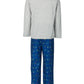 Pijama Família Pijama Família Infantil Fleece Pijama Navidad Conjunto Azul Tamanho 2T-3T