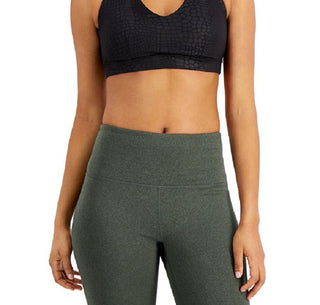 Sutiã esportivo feminino ID Ideology com estampa tonal e alças de baixo impacto, preto, tamanho grande