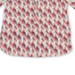 Blusa feminina estampada com pregas nas costas, tamanho grande, vermelha, da coleção JM