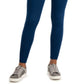 Leggings femininas ID Ideology com cintura alta, azul, tamanho X-S