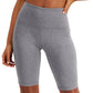 Conjunto de moletom feminino ID Ideology Biker Shorts cinza tamanho médio
