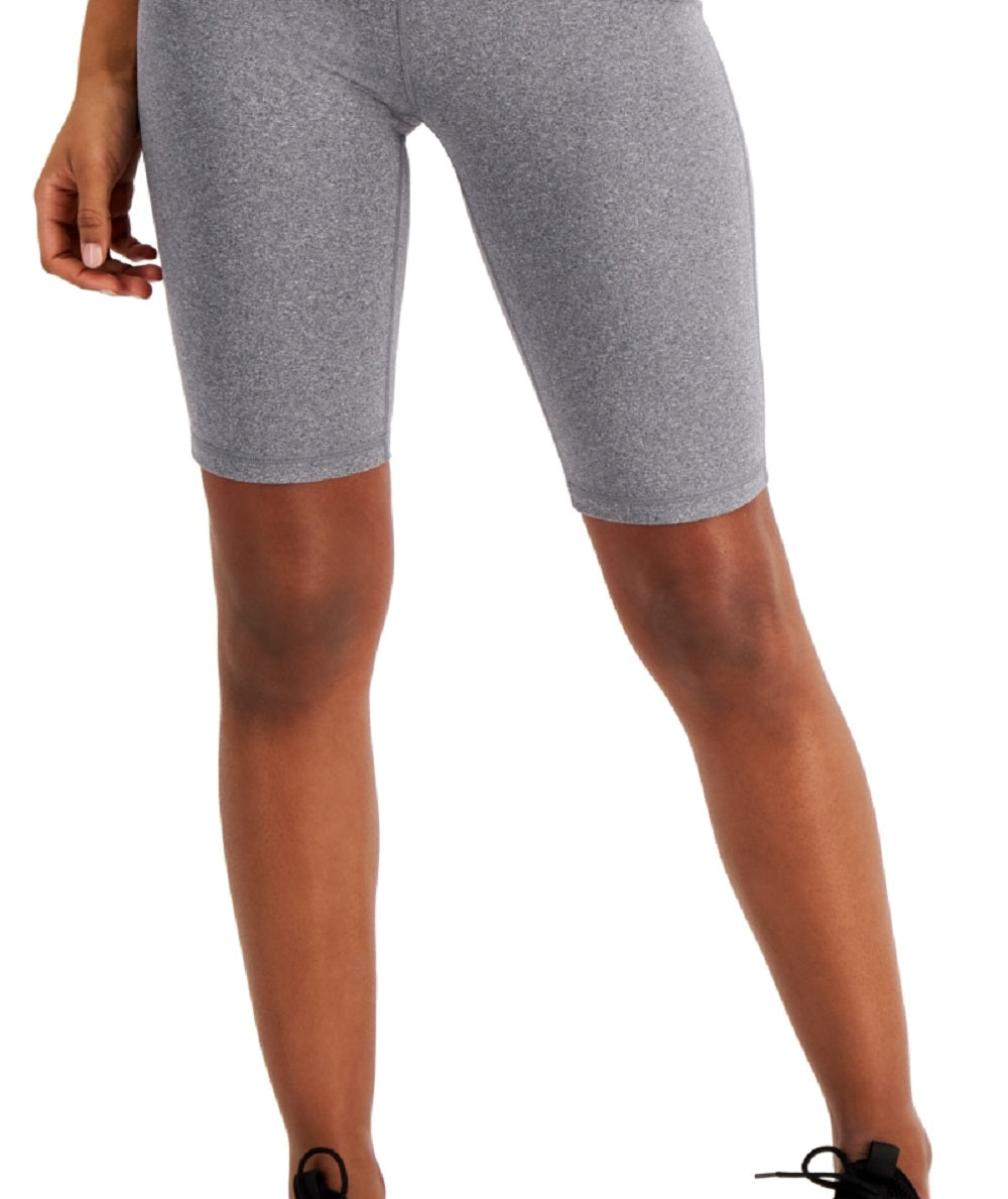 Conjunto de moletom feminino ID Ideology Biker Shorts cinza tamanho médio