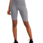 Conjunto de moletom feminino ID Ideology Biker Shorts cinza tamanho médio