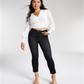 Blusa Cropped Jacquard Feminina Bar III Branca Tamanho Médio