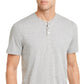 Club Room Masculino Henley Cinza Sólido Tamanho Grande