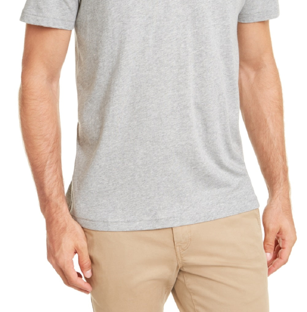 Club Room Masculino Henley Cinza Sólido Tamanho Grande