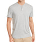 Club Room Masculino Henley Cinza Sólido Tamanho Grande
