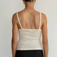 Donni. - Pointelle Square Neck Tank Top