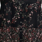Túnica feminina com estampa floral estilo &amp; co, preta, tamanho grande
