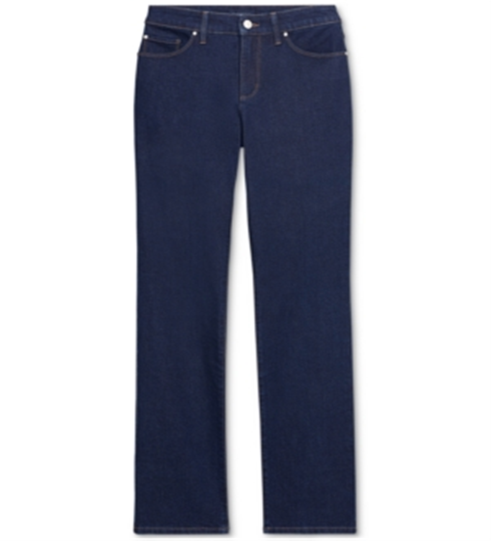 Calça jeans feminina Charter Club Lexington Tummy Control, perna reta, azul, tamanho 4