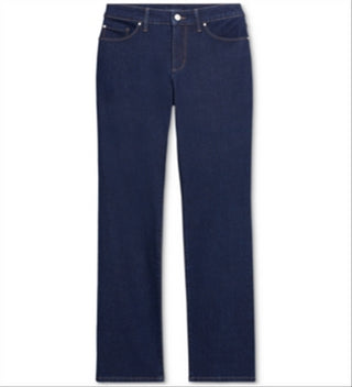 Charter Club Women's Lexington Tummy Control Straight Leg Jeans Blue Size 4