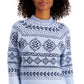 Suéter túnica feminino Fair Isle da Style &amp; Co, azul, tamanho pequeno