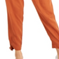 Calça utilitária plissada feminina Bar III, laranja, tamanho 14