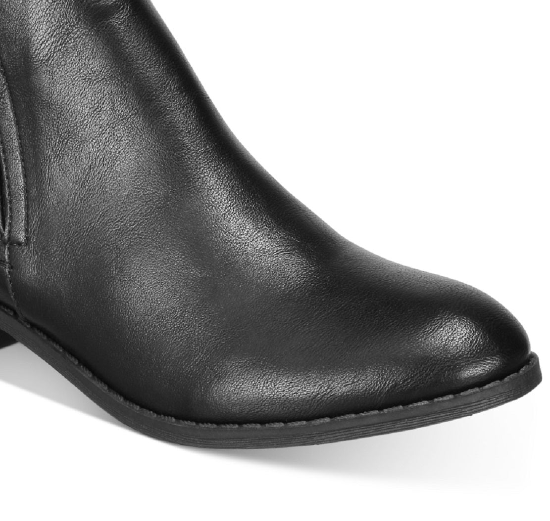 Botas femininas Cadee da Sun + Stone, pretas, tamanho 7 M