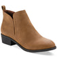 Botas femininas Cadee da Sun + Stone, marrom, tamanho 7,5 M