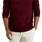 Suéter masculino Club Room com decote em V e mistura de lã merino, roxo, tamanho grande