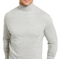 Camisa masculina Club Room com gola alta, cinza, tamanho XX-G