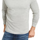 Camisa masculina Club Room com gola alta, cinza, tamanho XX-G