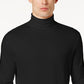 Camisa de gola alta sólida masculina Club Room, preta, tamanho XX-G
