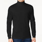 Camisa de gola alta sólida masculina Club Room, preta, tamanho XX-G