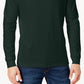 Camisa de gola alta sólida masculina Club Room, verde, tamanho grande