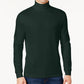 Camisa de gola alta sólida masculina Club Room, verde, tamanho grande