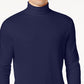 Camisa de gola alta sólida masculina Club Room, azul, tamanho médio