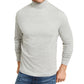 Camisa de gola alta sólida masculina Club Room, cinza, tamanho grande