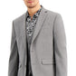 INC International Concepts Jaqueta Masculina Slim Fit Sólida Cinza Tamanho Médio