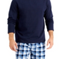 Conjunto de pijama masculino Club Room azul tamanho médio