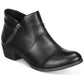 Botas femininas Sun + Stone Abby Double Zip pretas tamanho 5M
