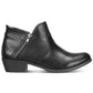 Botas femininas Sun + Stone Abby Double Zip pretas tamanho 8,5 M