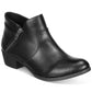 Botas femininas Sun + Stone Abby Double Zip pretas tamanho 9 M