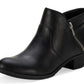 Botas femininas Sun + Stone Abby Double Zip pretas tamanho 9,5W