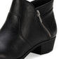Botas femininas Sun + Stone Abby Double Zip pretas tamanho 9,5W