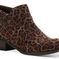 Botas femininas Sun + Stone Abby Double Zip, marrom, tamanho 9,5 m
