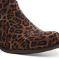 Botas femininas Sun + Stone Abby Double Zip, marrom, tamanho 9,5 m