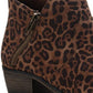 Botas femininas Sun + Stone Abby Double Zip, marrom, tamanho 9,5 m