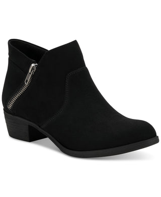 Botas femininas Sun + Stone Abby Double Zip pretas tamanho 5,5 M