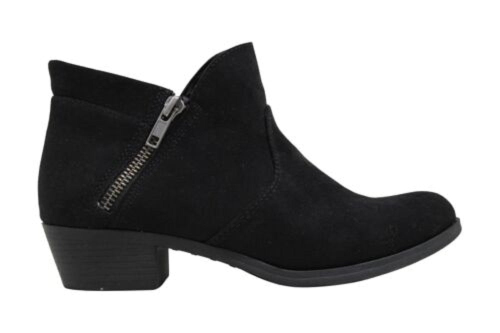 Botas femininas Sun + Stone Abby Double Zip pretas tamanho 9 M