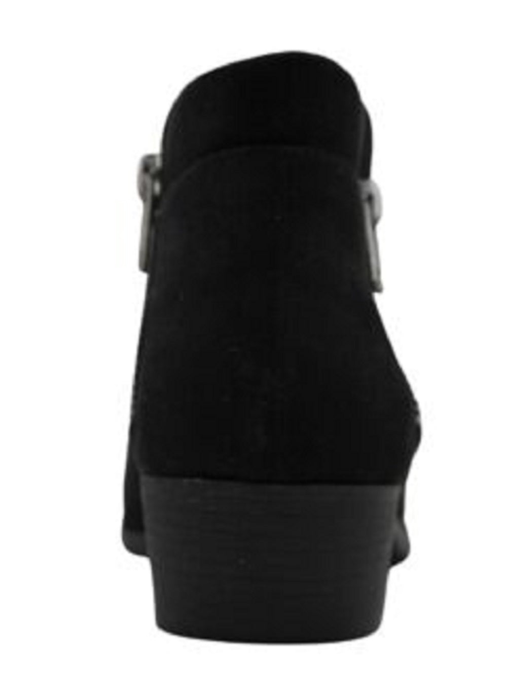 Botas femininas Sun + Stone Abby Double Zip pretas tamanho 9 M