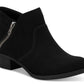 Botas femininas Sun + Stone Abby Double Zip pretas tamanho 10 M