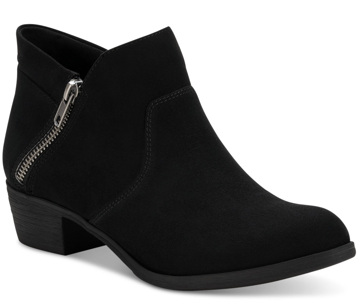 Botas femininas Sun + Stone Abby Double Zip pretas tamanho 10 M