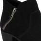 Botas femininas Sun + Stone Abby Double Zip pretas tamanho 10 M