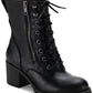 Botas de caminhada femininas Sun + Stone Sloanie com cadarço e sola de tachas, tamanho 6 M