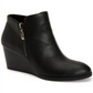 Botas femininas Wynonaa de couro sintético com salto alto, pretas, tamanho 9,5 m