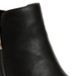 Botas femininas Wynonaa de couro sintético com salto alto, pretas, tamanho 9,5 m