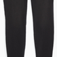 Calça legging feminina INC International Concepts, jeans, bolsos, desfiada, cintura média, preta, tamanho 8