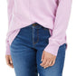 Karen Scott Suéter Feminino Plush com Costura Frontal Roxo Tamanho X-G