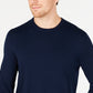 Suéter masculino Alfani com gola redonda e cor lisa, azul